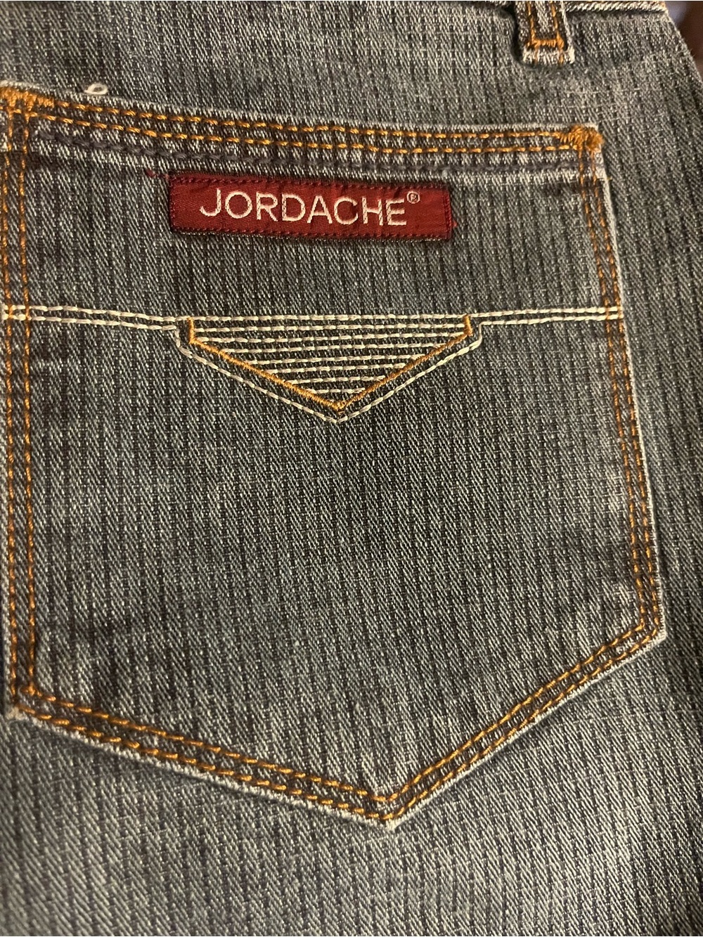 Vintage Jordache Men's Pinstripe Jeans - Picture 5 of 7